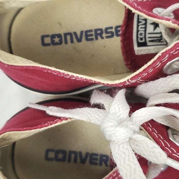 Converse Chuck Taylor All Star‎ Low Rise Sneaker Burgundy Red - Picture 7 of 8